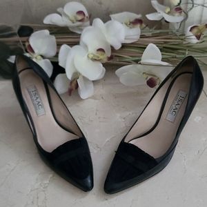 Isaac Made In Italy Braga Navy Heels Size 6.5